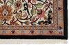 8x12 Black and Ivory Turkish Traditional Rug