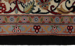 8x12 Black and Ivory Turkish Traditional Rug