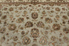 9x12 Light Gray and Light Camel Turkish Tribal Rug