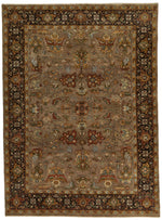 9x12 Light Brown and Brown Persian Rug