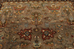 9x12 Light Brown and Brown Persian Rug