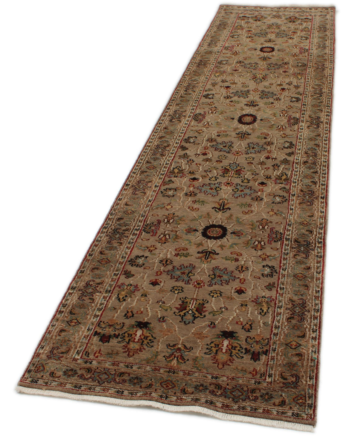 3x11 Camel and Multicolor Turkish Persian Runner