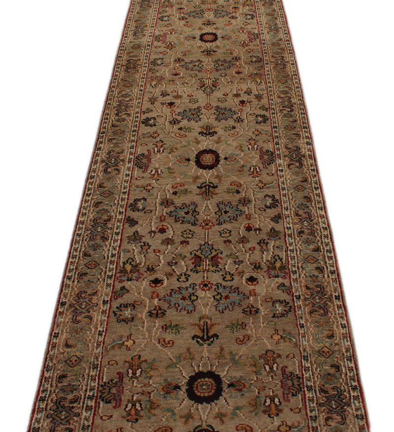 3x11 Camel and Multicolor Turkish Persian Runner