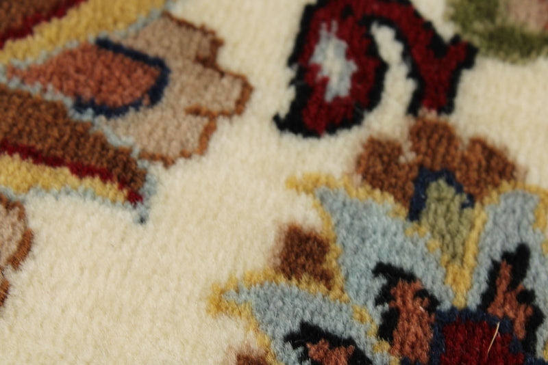 8x11 Navy and Ivory Turkish Silk Rug