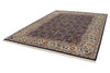 8x11 Navy and Ivory Turkish Silk Rug