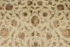 9x12 Ivory and Olive Green Turkish Tribal Rug