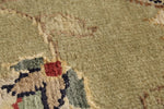 9x12 Ivory and Olive Green Turkish Tribal Rug