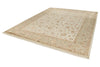 9x12 Ivory and Olive Green Turkish Tribal Rug