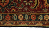 6x9 Black and Rust Persian Rug