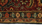 6x9 Black and Rust Persian Rug