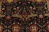 6x9 Black and Rust Persian Rug