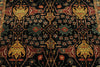 6x9 Black and Rust Persian Rug