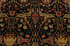6x9 Black and Rust Persian Rug