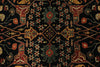 6x9 Black and Rust Persian Rug
