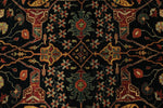 6x9 Black and Rust Persian Rug