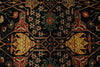 6x9 Black and Rust Persian Rug