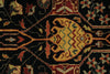 6x9 Black and Rust Persian Rug