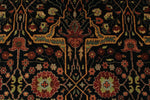 6x9 Black and Rust Persian Rug