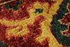 6x9 Black and Rust Persian Rug