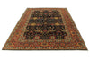 6x9 Black and Rust Persian Rug