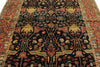 6x9 Black and Rust Persian Rug