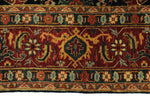 6x9 Black and Rust Persian Rug