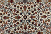 4x6 Ivory and Black Turkish Traditional Rug
