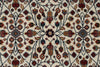 4x6 Ivory and Black Turkish Traditional Rug