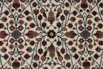 4x6 Ivory and Black Turkish Traditional Rug