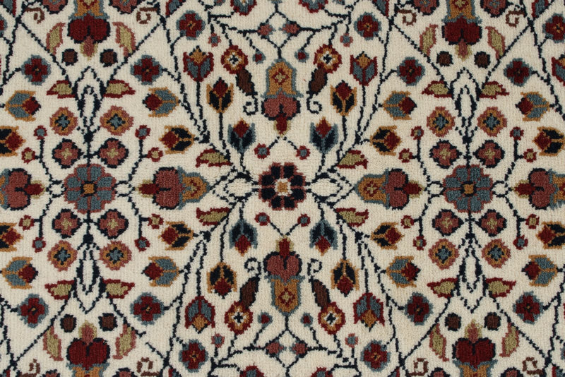 4x6 Ivory and Black Turkish Traditional Rug