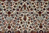 4x6 Ivory and Black Turkish Traditional Rug