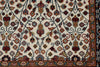4x6 Ivory and Black Turkish Traditional Rug