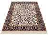 4x6 Ivory and Black Turkish Traditional Rug