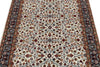 4x6 Ivory and Black Turkish Traditional Rug