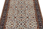 4x6 Ivory and Black Turkish Traditional Rug