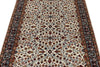 4x6 Ivory and Black Turkish Traditional Rug