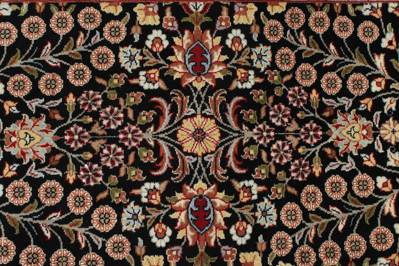 3x9 Black and Ivory Traditional Runner