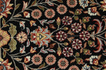 3x9 Black and Ivory Traditional Runner