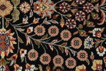 3x9 Black and Ivory Traditional Runner