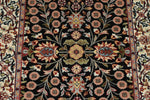 3x9 Black and Ivory Traditional Runner