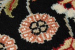 3x9 Black and Ivory Traditional Runner