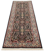 3x9 Black and Ivory Traditional Runner