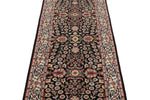 3x9 Black and Ivory Traditional Runner