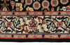 3x9 Black and Ivory Traditional Runner