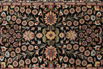 3x9 Black and Ivory Traditional Runner