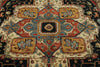 9x12 Black and Ivory Persian Rug