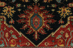 9x12 Black and Ivory Persian Rug