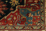9x12 Black and Ivory Persian Rug