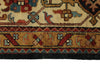 9x12 Black and Ivory Persian Rug