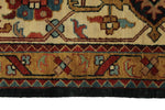 9x12 Black and Ivory Persian Rug